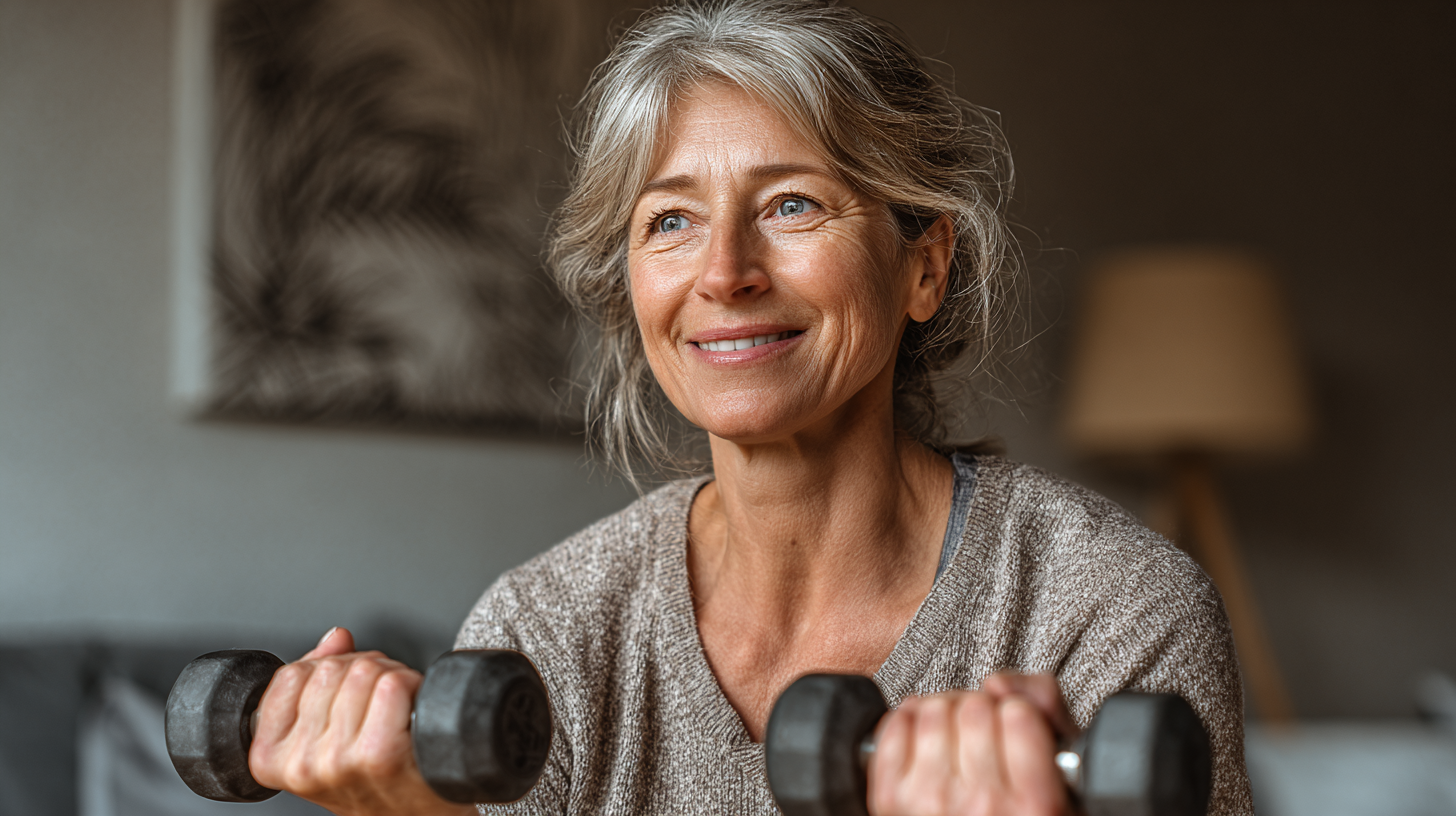 Спокійна атмосфера йоги для старших